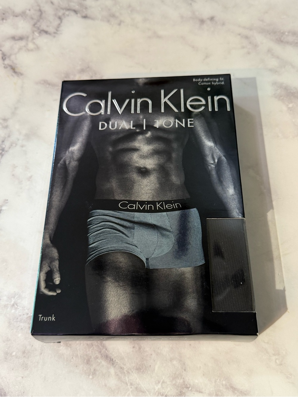 Calvin Klein Dual Tone Trunk in Gray and Black - XL